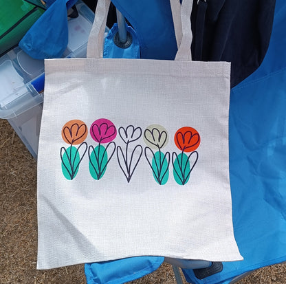 bolsa tulipanes tote bags