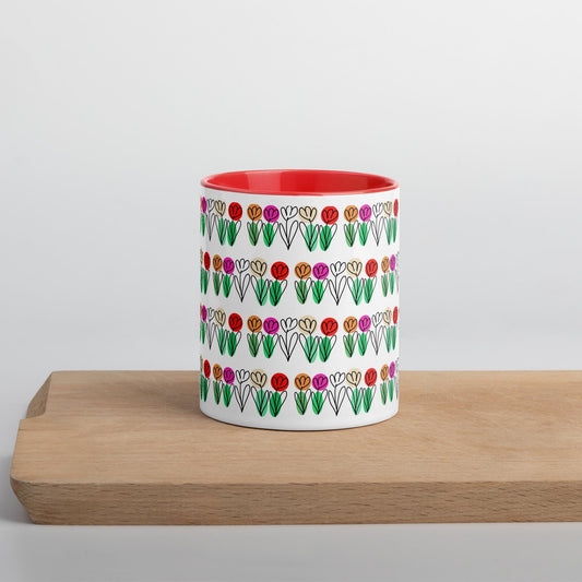 Taza color - Estallido floral
