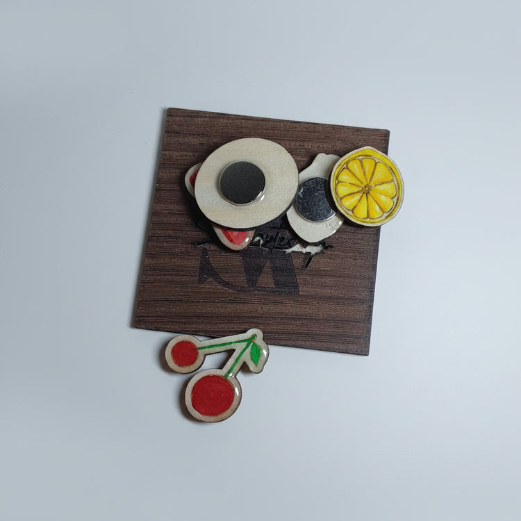 Imanes artesanales Tutti Frutti colección frutal en surtido SerViArte Segovia