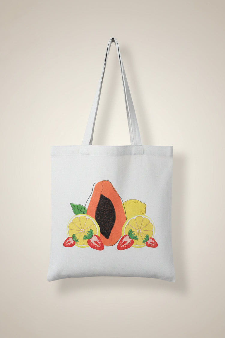 Bolsas Tutti Frutti con ilustraciones de frutas dibujadas a mano – SerViArte