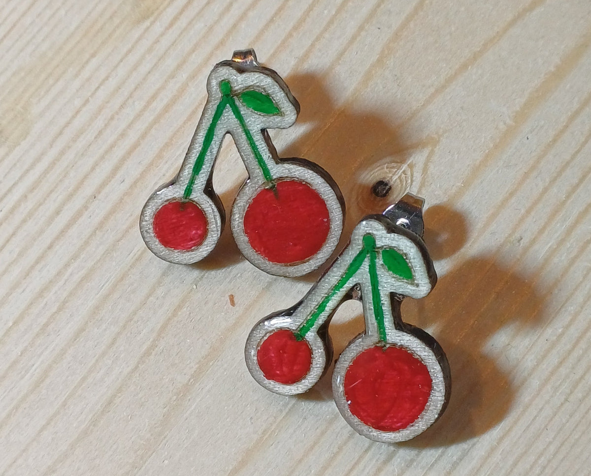 Pendientes artesanales Tutti Frutti colección frutas verano SerViArte Segovia
