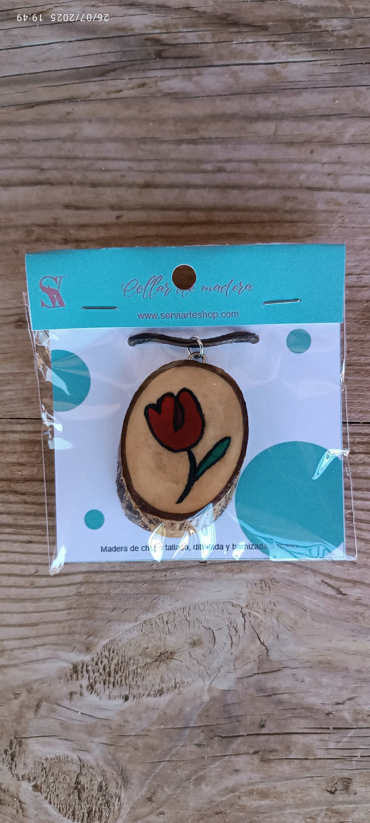 Collares Florales Pintados a Mano · Tulipanes y Margaritas