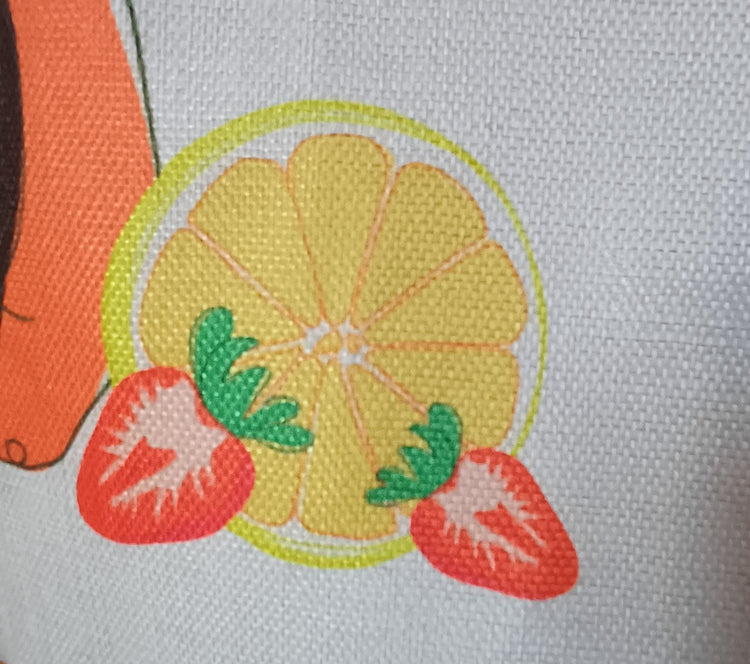 Bolsas Tutti Frutti en variedad de frutas dibujadas a mano SerViArteShop