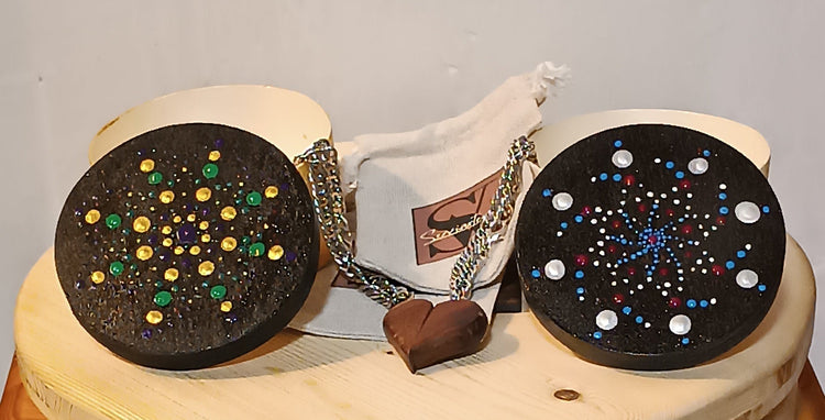 Pulseras de madera artesanales con imán, regalo para parejas SerViArte