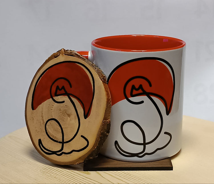 Pack ritual 2 tazas y 2 posavasos Reino Champiñón con ilustración de Mario Bros